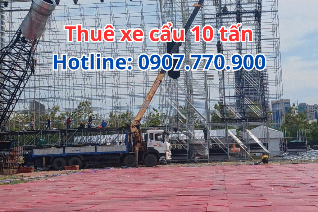giá thuê xe cẩu 10 tấn