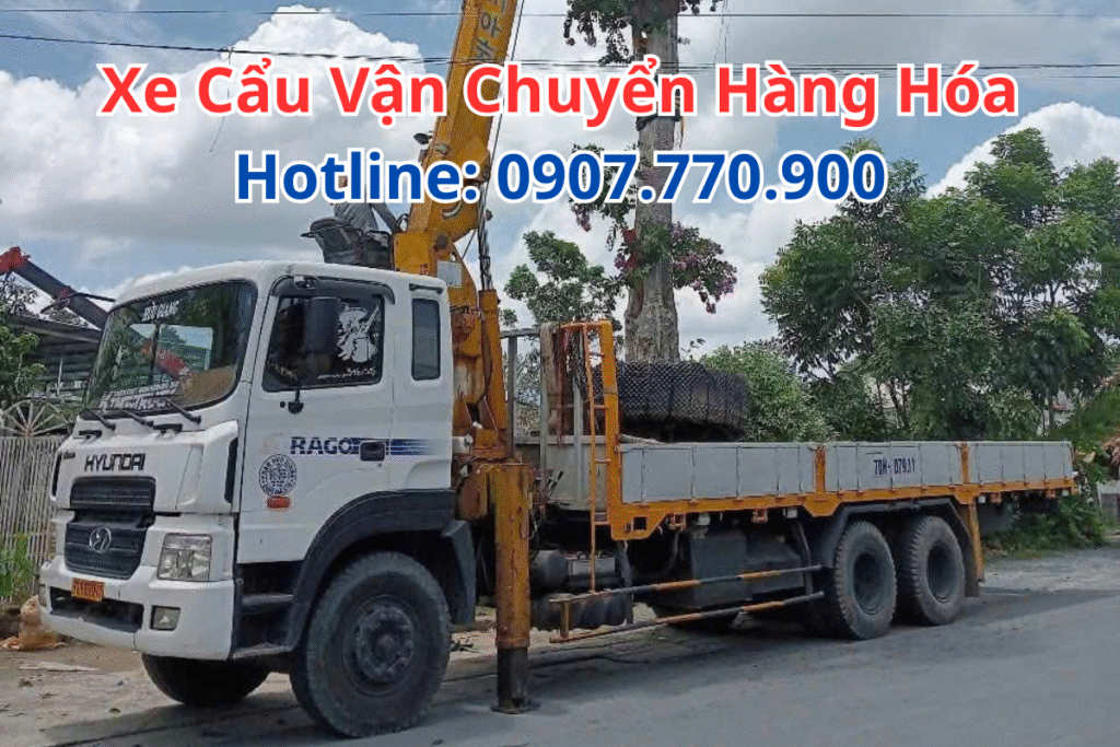 Xe Cẩu Vận Chuyển Hàng Hóa
