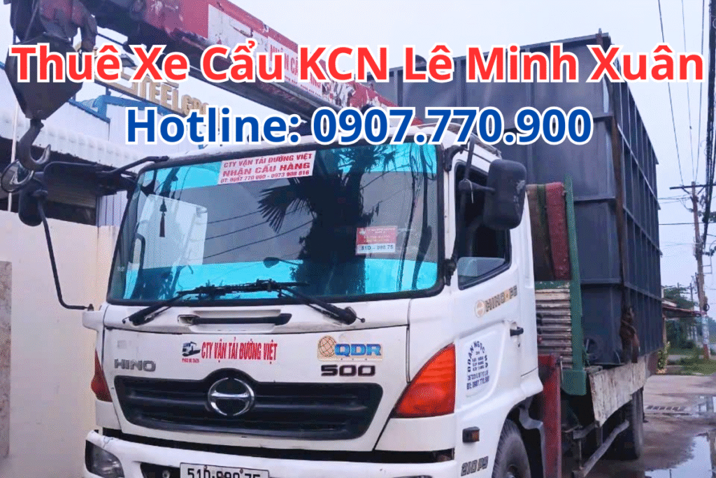 Xe Cẩu KCN Lê Minh Xuân