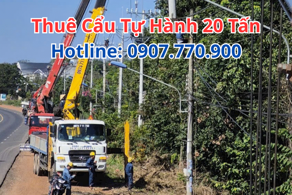 Thuê Cẩu Tự Hành 20 Tấn