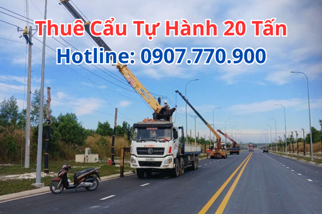 Thuê Cẩu Tự Hành 20 Tấn