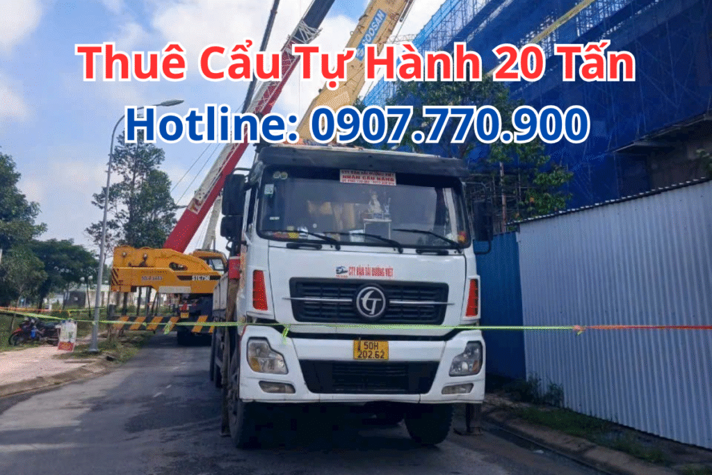 Thuê Cẩu Tự Hành 20 Tấn