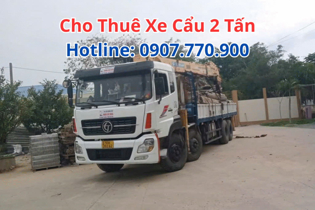 Thuê Xe Cẩu 2 Tấn