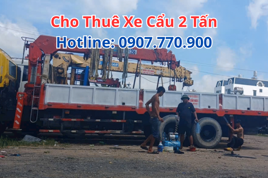 Thuê Xe Cẩu 2 Tấn
