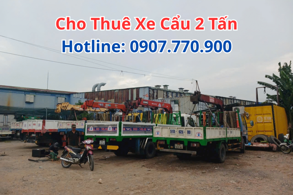 Thuê Xe Cẩu 2 Tấn