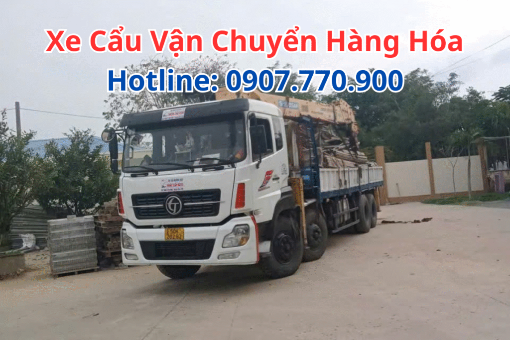 Xe Cẩu Vận Chuyển Hàng Hóa