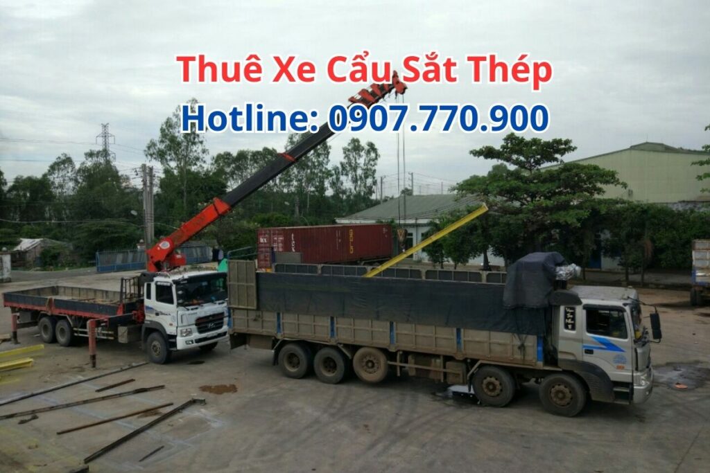 Thuê Xe Cẩu Sắt Thép
