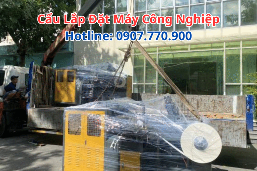 Cẩu Lắp Đặt Máy Công Nghiệp