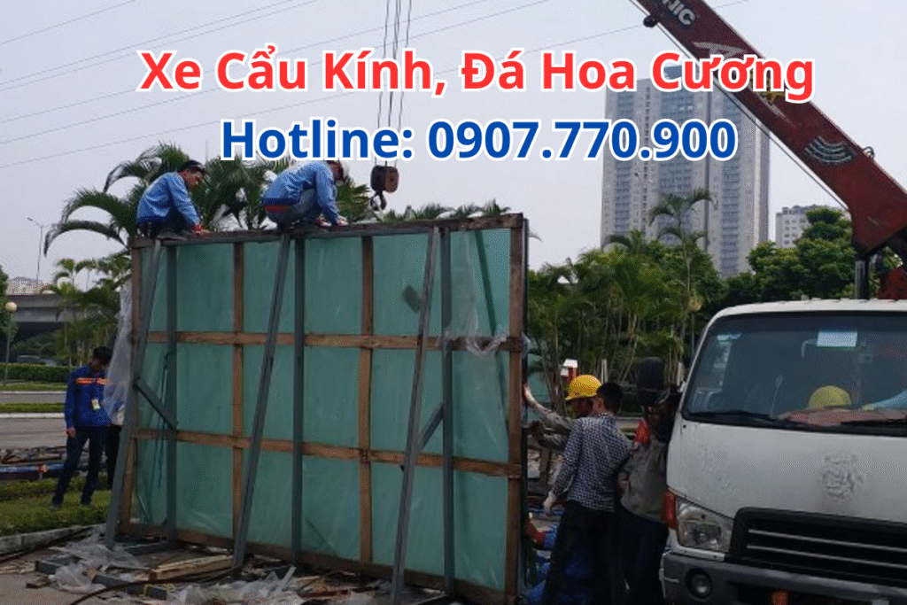 Xe Cẩu Kính Đá Hoa Cương