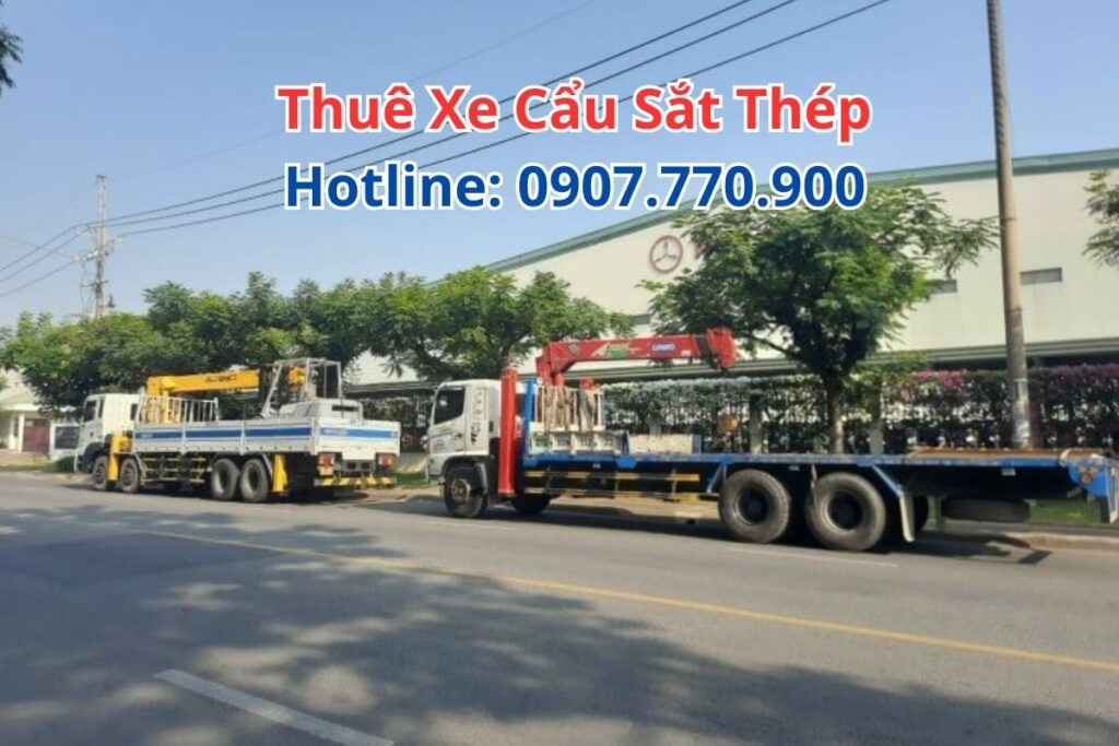 Thuê Xe Cẩu Sắt Thép