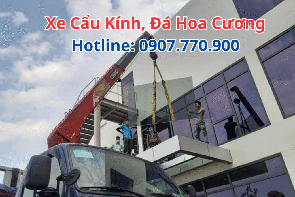Xe Cẩu Kính Đá Hoa Cương