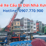 Thuê Xe Cẩu Di Dời Nhà Xưởng