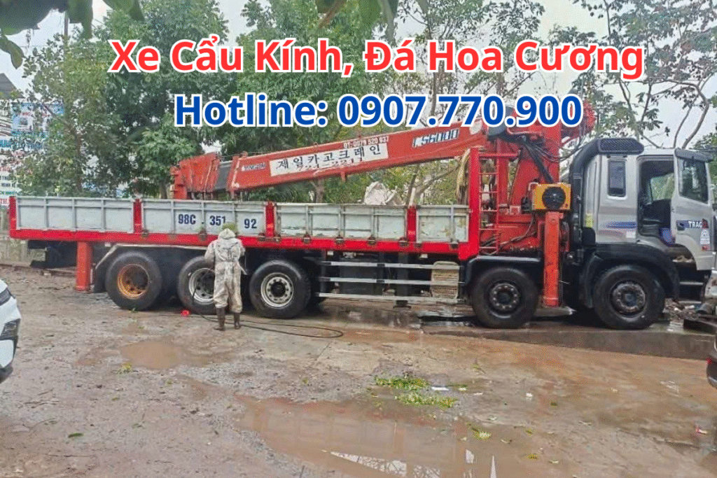 Xe Cẩu Kính Đá Hoa Cương