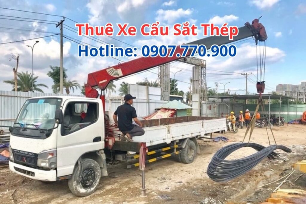Thuê Xe Cẩu Sắt Thép