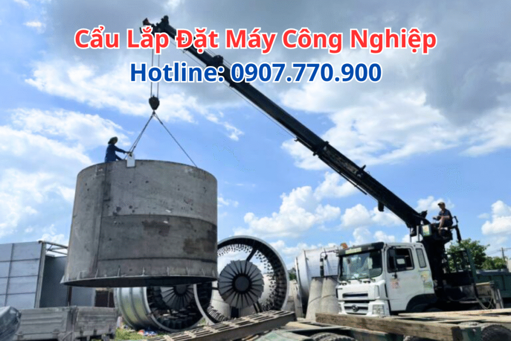 Cẩu Lắp Đặt Máy Công Nghiệp