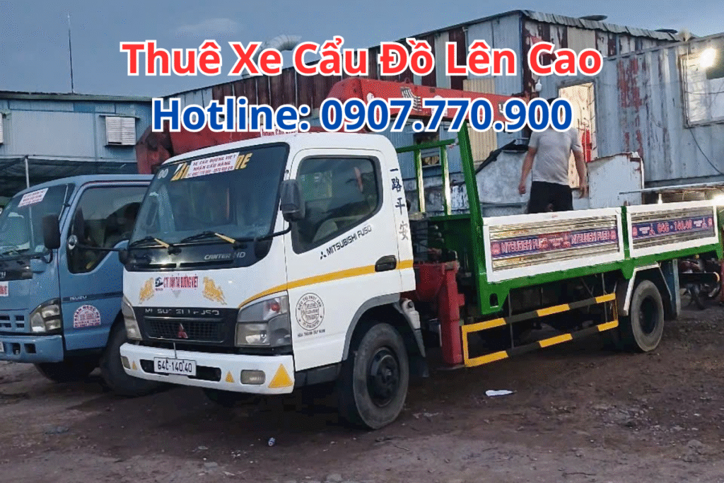 Thuê Xe Cẩu Đồ Lên Cao