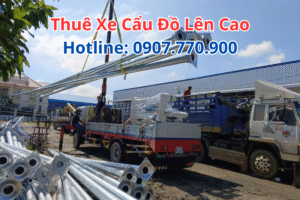 Thuê Xe Cẩu Đồ Lên Cao
