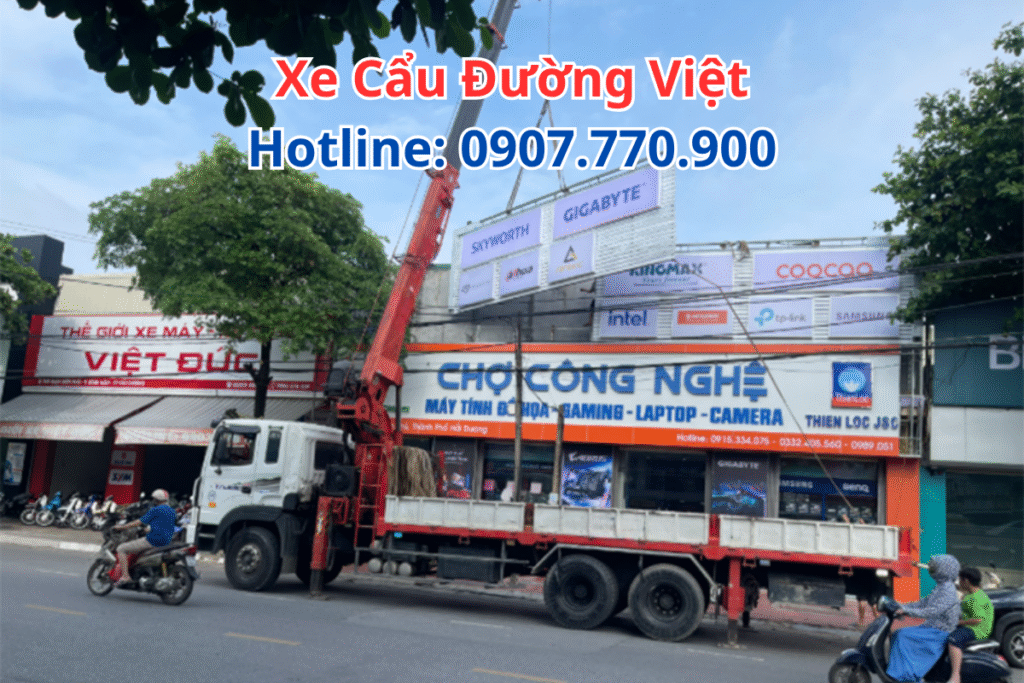 Phương Án Cẩu Vật Liệu Lên Sân Thượng