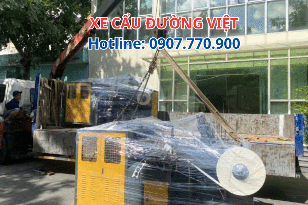 Di Dời Máy Công Nghiệp Nặng Bằng Xe Cẩu