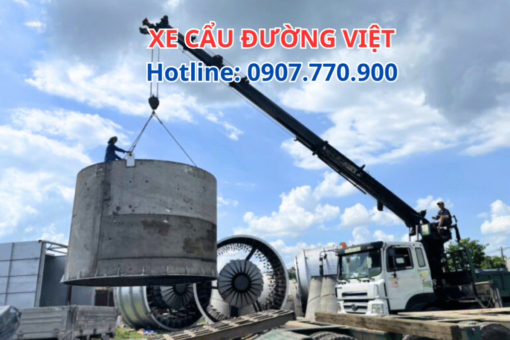 Di Dời Máy Công Nghiệp Nặng Bằng Xe Cẩu