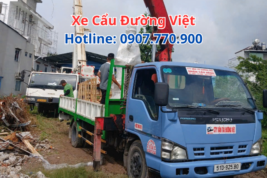 Thuê Xe Tải Gắn Cẩu