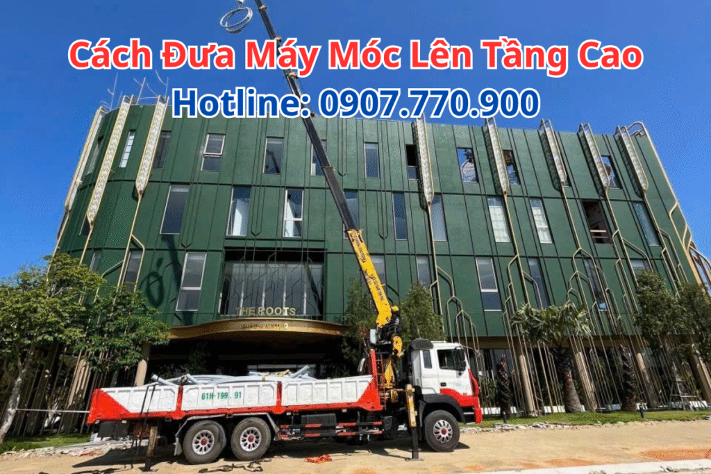 Cách Đưa Máy Móc Lên Tầng Cao